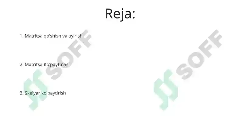 Mulohazalar ustida amallar 2