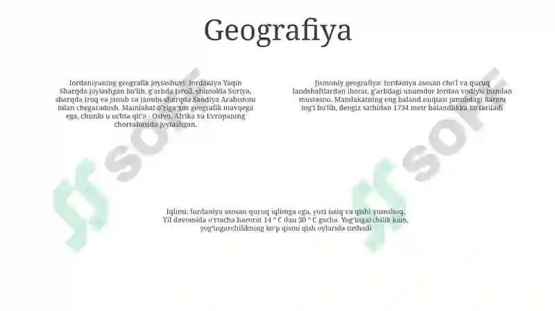Iordaniya Tarixi 2