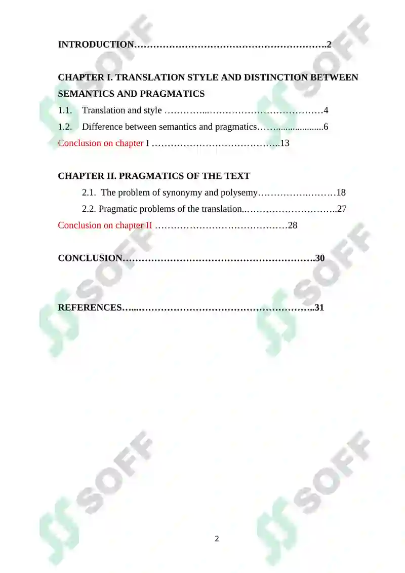 PRAGMATIC PROBLEMS OF TRANSLATION 2