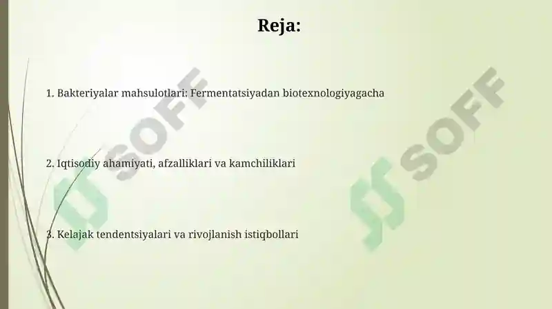 Bakteriyalarning ishlab chiqargan mahsulotlari 2