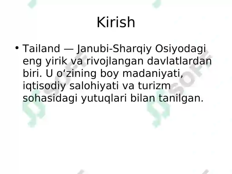 Tailand haqida 2