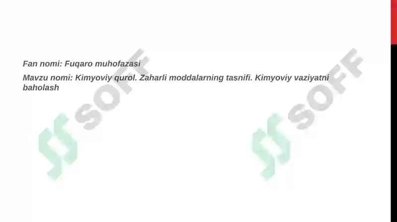 Kimyoviy qurol 2