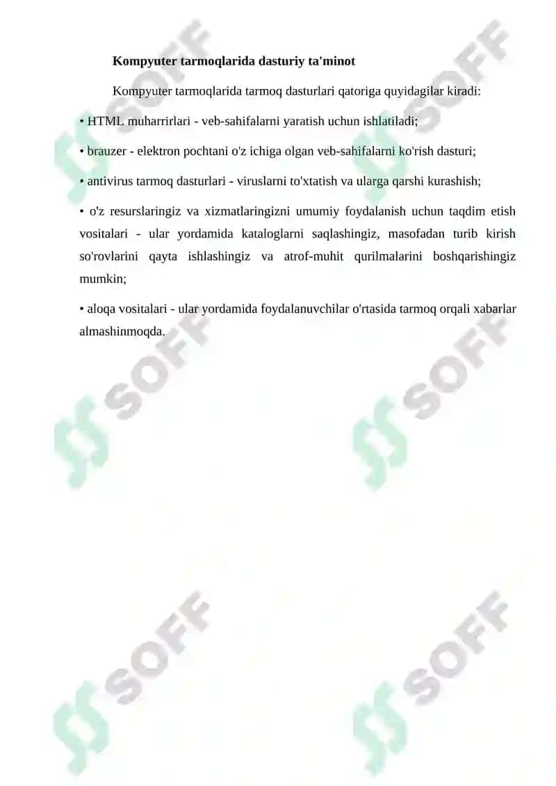 Hisoblash texnologiyasi vositalari (HTV) xavfsizligini dasturiy-apparat vositalari 2