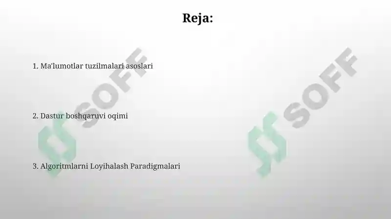 Algoritmlashtirish va dasturlash asoslar 2