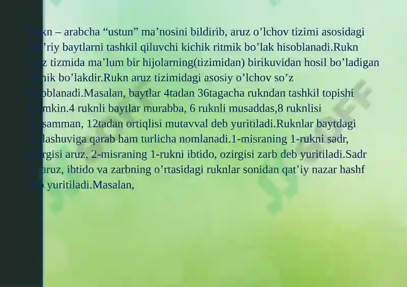 Rukn haqida ma’lumot 2