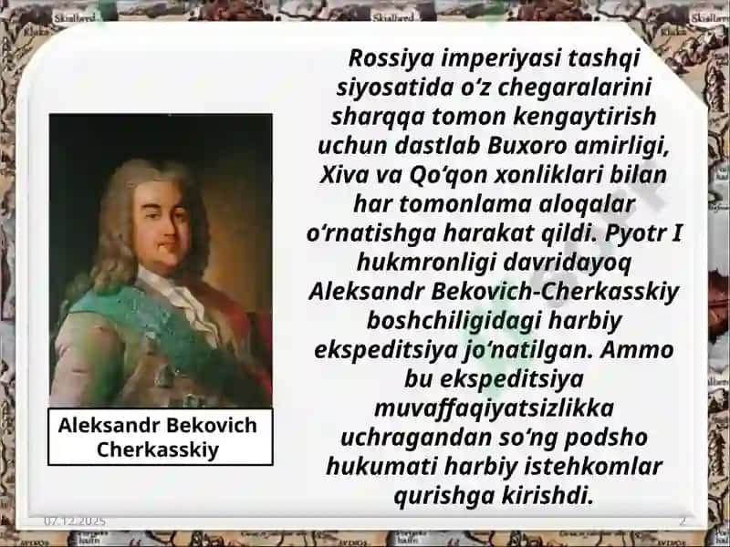O‘rta Osiyo xonliklarini Rossiya imperiyasi tomonidan bosib olinishi 2