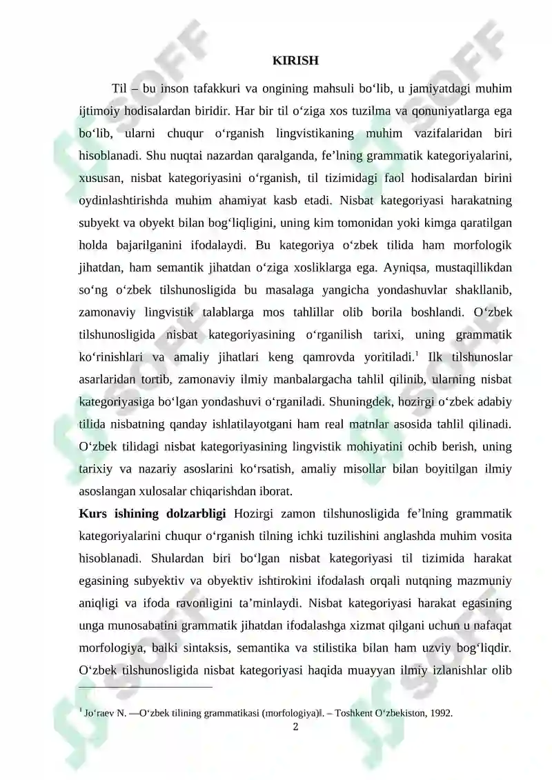 nisbat kategoriyasining oʻrganilishi 2