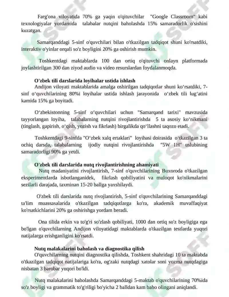 Ona tili va oʻqish savodxonligi darslarida oʻquvchilar nutqini oʻstirish 2