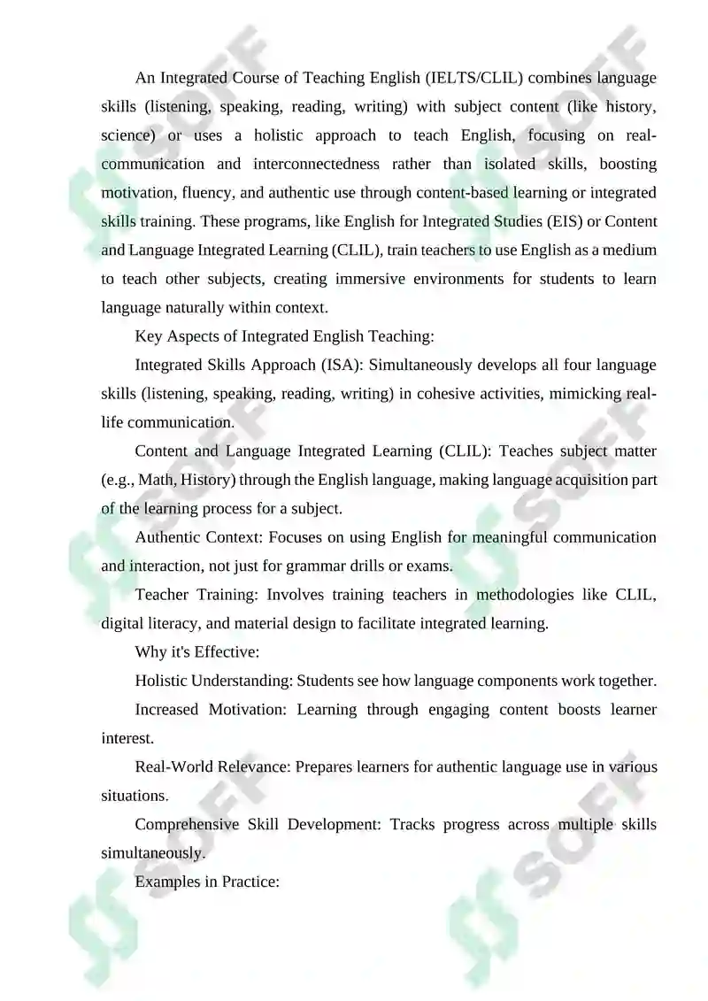 INTEGRATED COURSE OF TEACHING ENGLISH 2