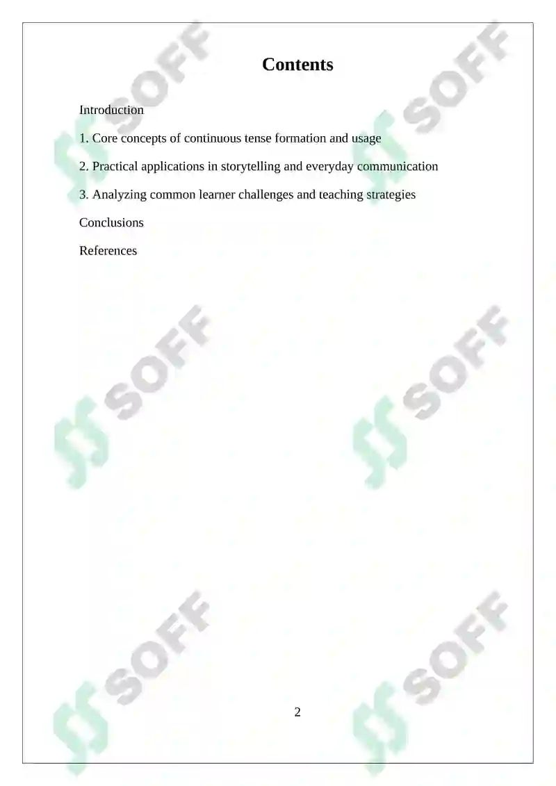Continuous Tense 2