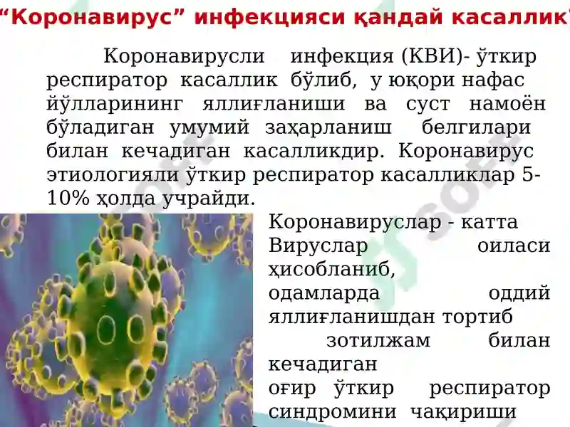 Коронавирусли инфекция 2