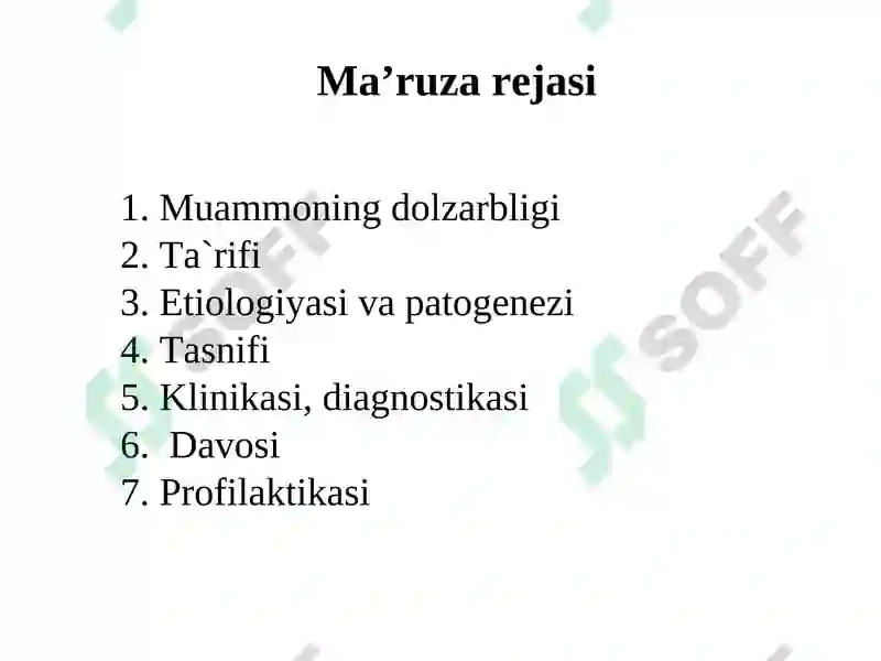 Ichki kasalliklar propedevtikasi 2