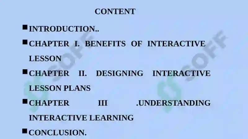 Interactive forms of lesson organizing 2
