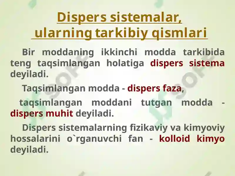 Dispers sistemalar 2