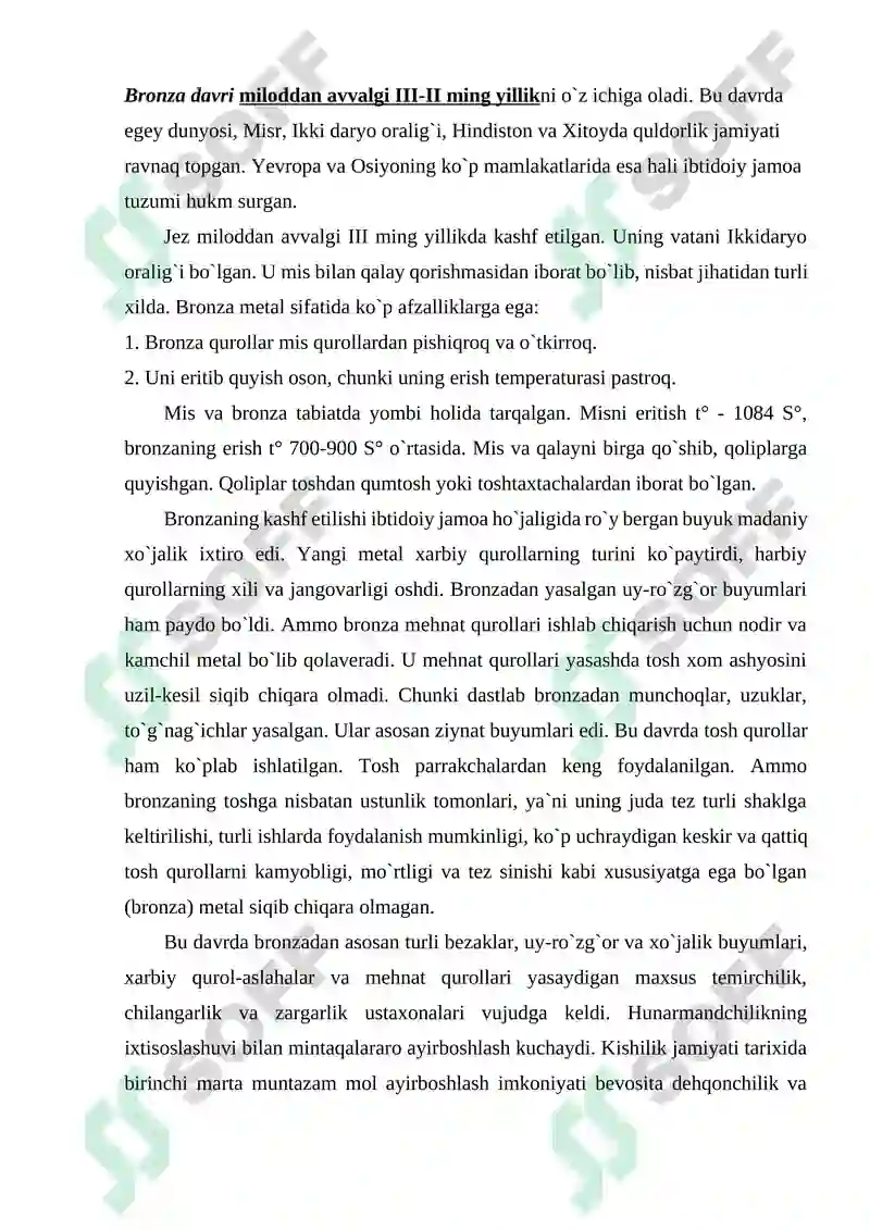 Ozbekistondagi bronzda davri yodgorliklari 2