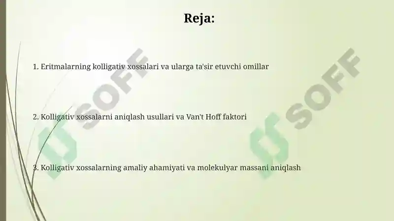 Eritmalarning kolligativ xossalari 2