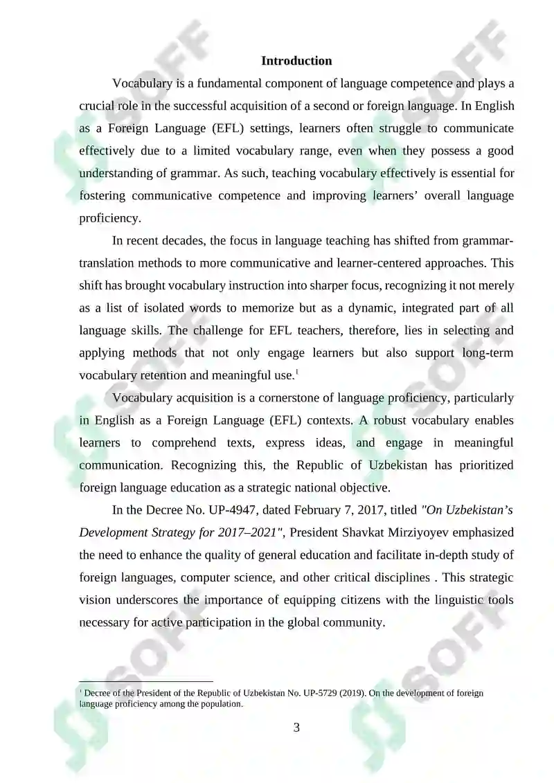 Effective Methods of Teaching Vocabulary in EFL Classes 2
