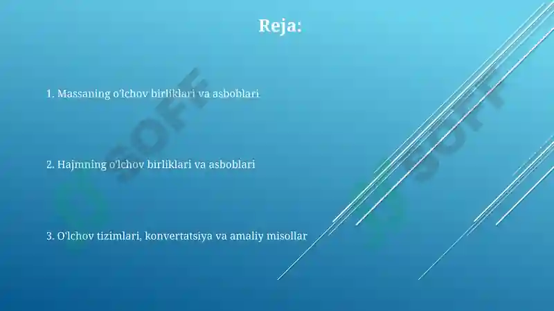 Massa va sigʻim oʻlchov birliklari 2