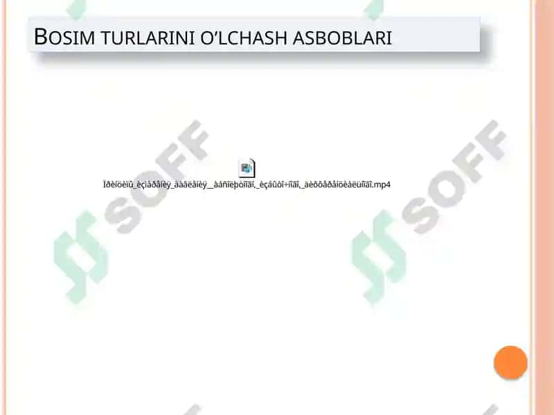 GIDROSTATIK BOSIM VA UNING XOSSALARI. TINCH XOLATDAGI SUYUQLIKNING ASOSIY DIFFERENTSIALTENGLAMA 2