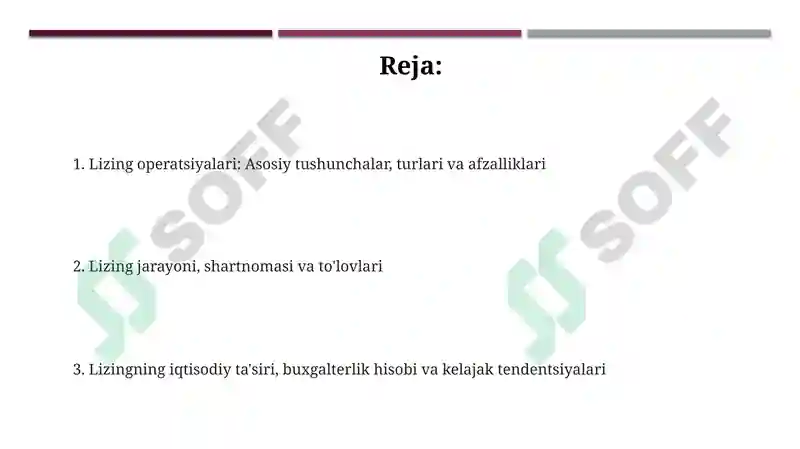 Lizing operatsiyalari 2