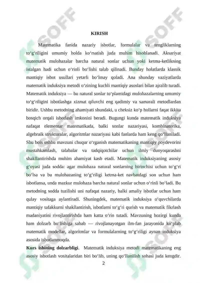Matematik Induksiya Metodi 2