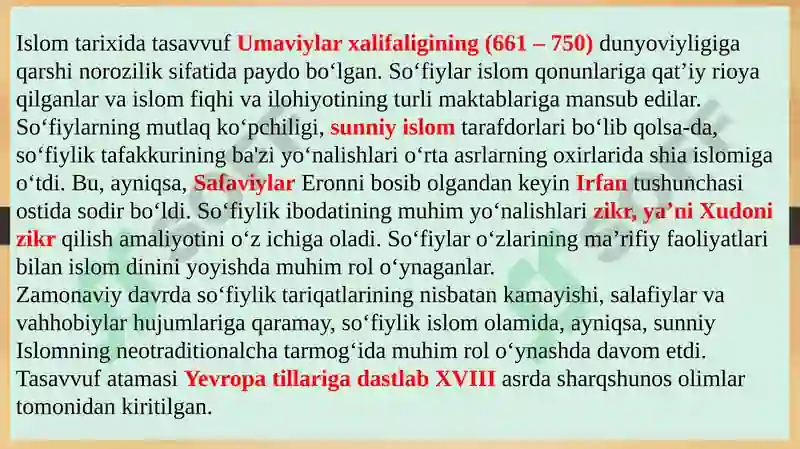 Tasavvuf ta'limoti 2