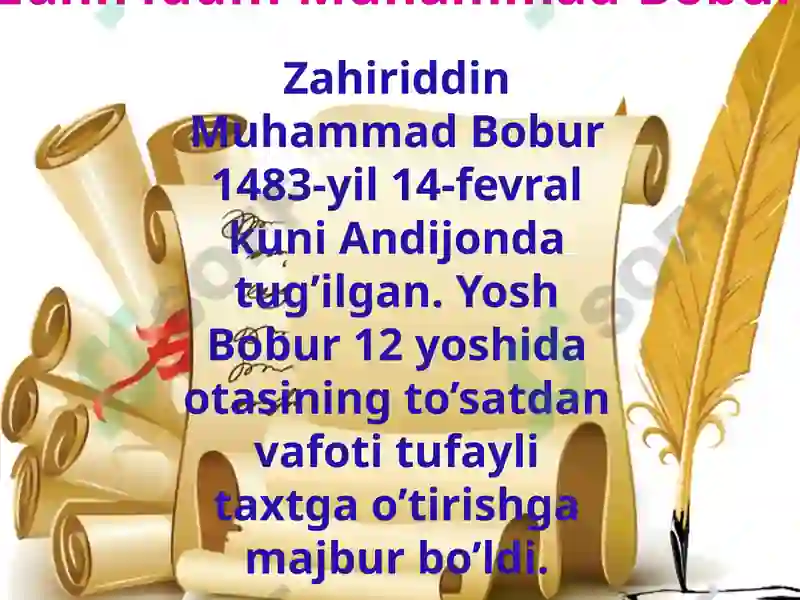 Zahiriddin Muhammad Bobur 2