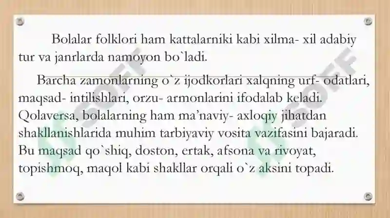 XALQ MAQOLLARI VA TOPISHMOQLARI 2