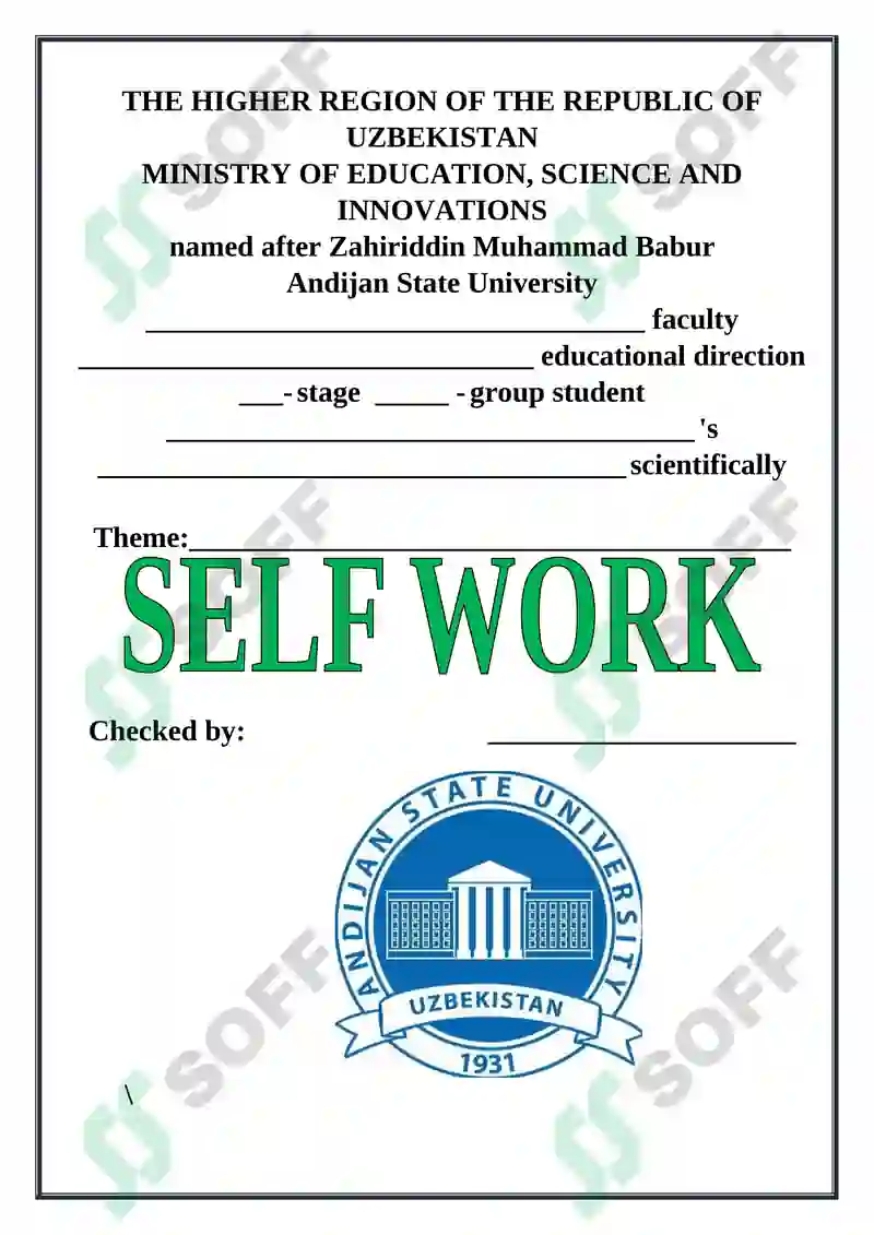 SELF WORK 2