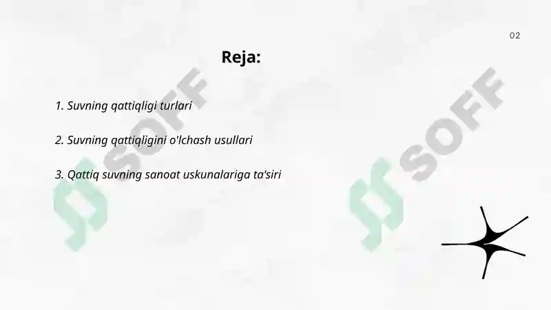 Suvning qattiqligi va uni yumshatishning texnikadagi ahamyati 2