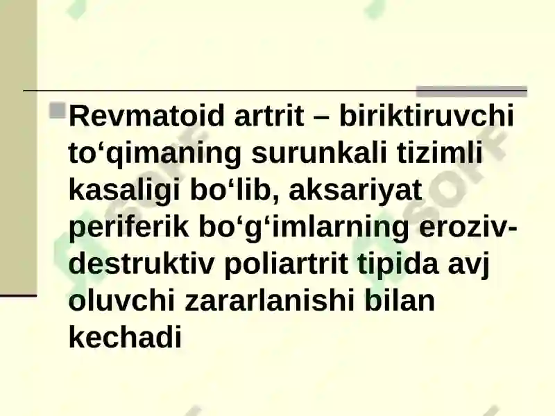 Revmatoid artrit 2