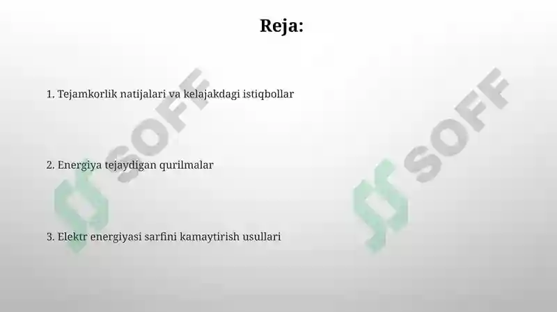 Energiya tejovchi qurilmalar 2