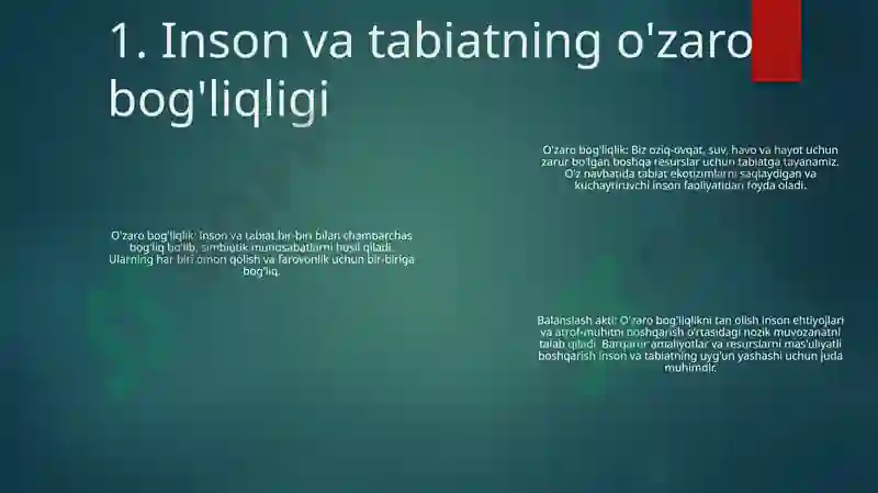 Inson Va Tabiat 2