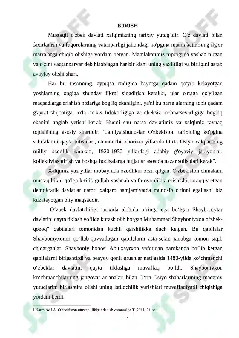 Shayboniylar davrida Buxoro xonligi 2