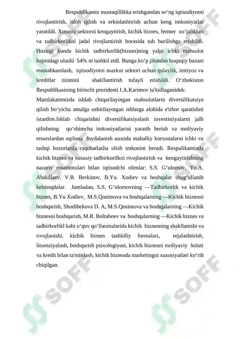 Biznesni tashkil etishda marketing 2