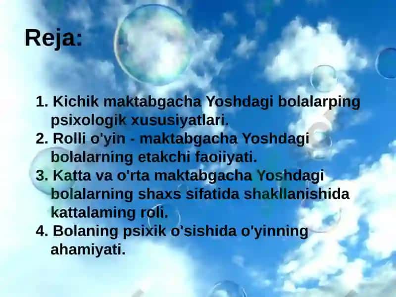Kichik maktabgacha yoshdagi bolalarning psixologik hususiyatlari 2