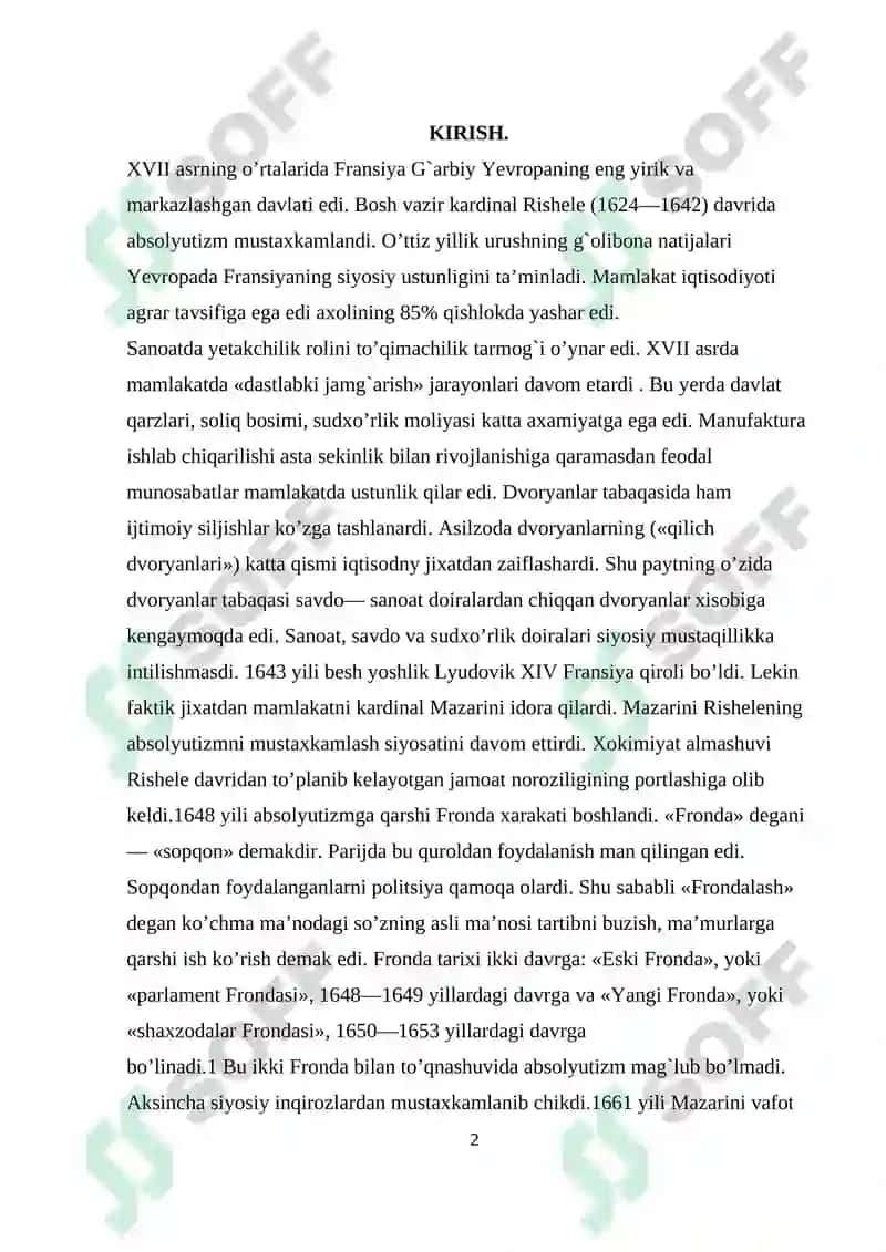 Franisya imperyasi bosqinchilik siyosati mavzusini o’qitishda pedogogik texnologiyalarni o’rni 2