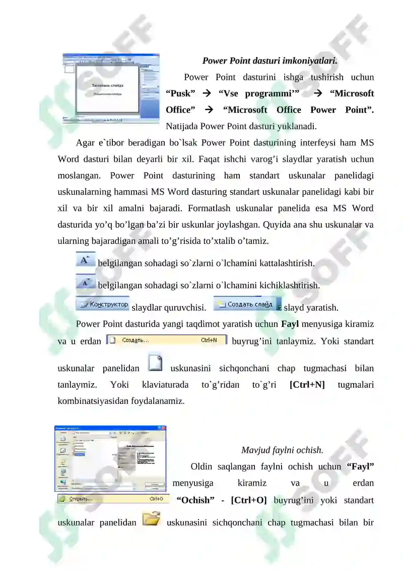 Power Point dasturi 2