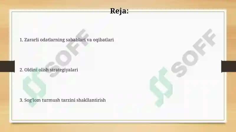 Zararli odatlardan saqlanish va oldini olish usullari 2