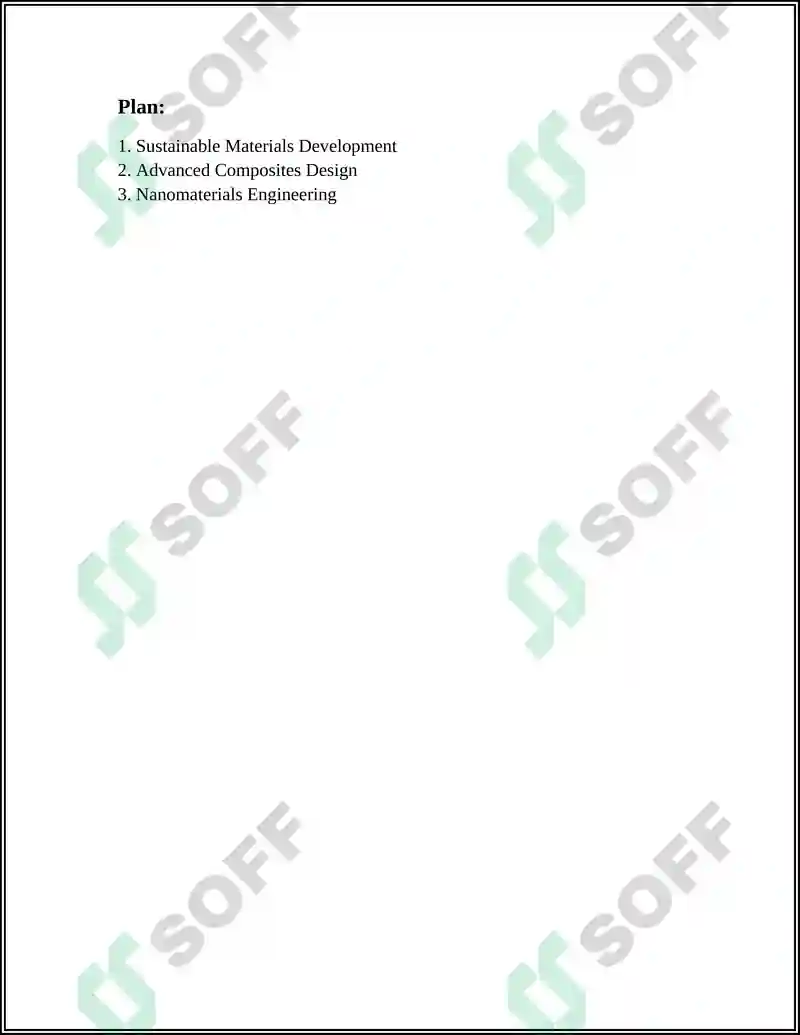 Sustainable Materials Development 2