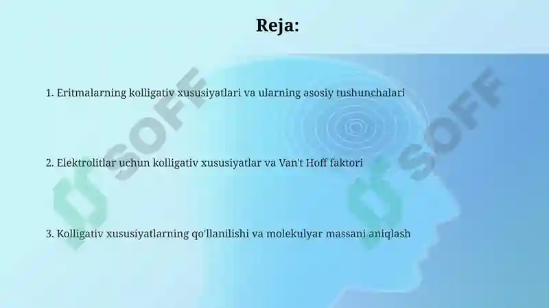 Eritmalarning kollegativ xossalari 2
