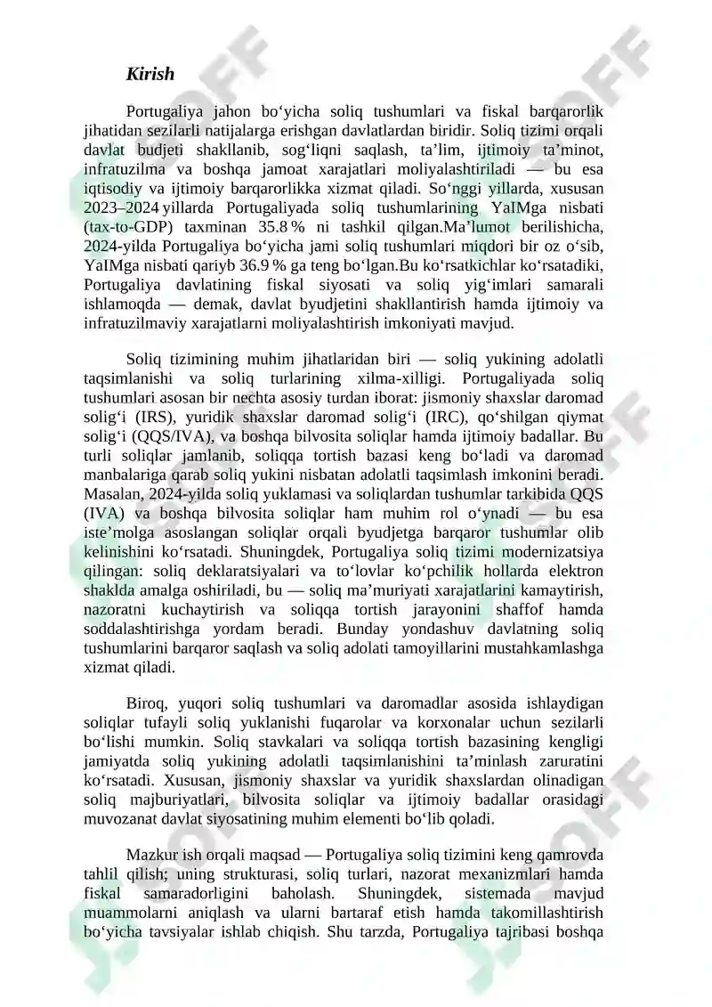 Portugaliya soliq tizimi 2