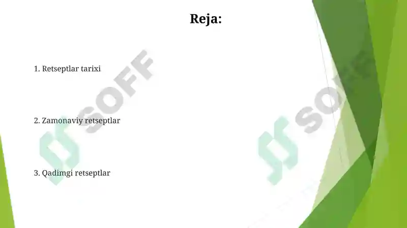 Retseptlar tarixi 2
