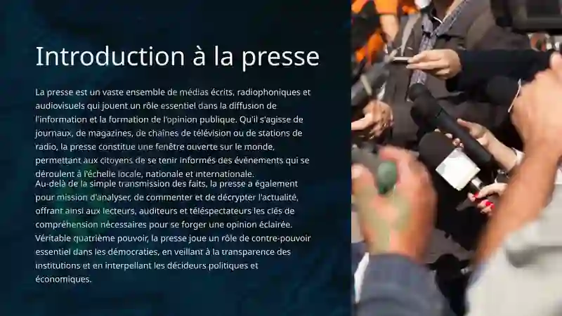 Introduction à la presse 2