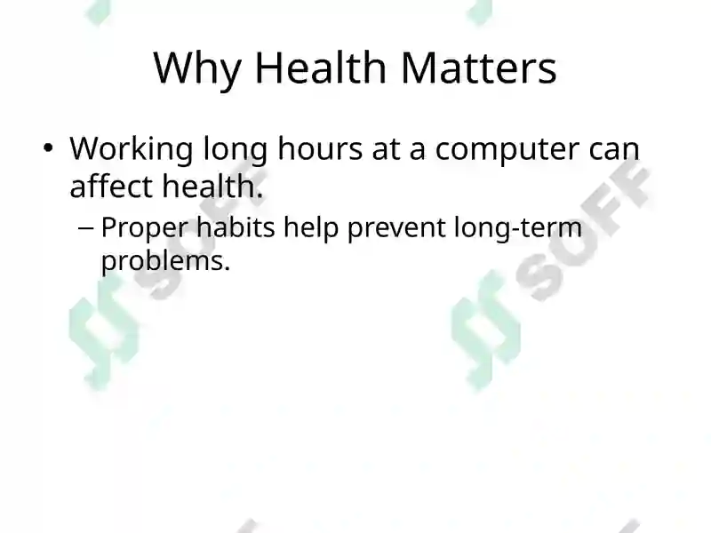 Health & Safety While Using a Computer 2