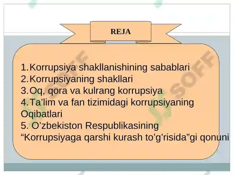 Korrupsiyaga qarshi kurashning ijtimoiy g’oyaviy asoslari 2