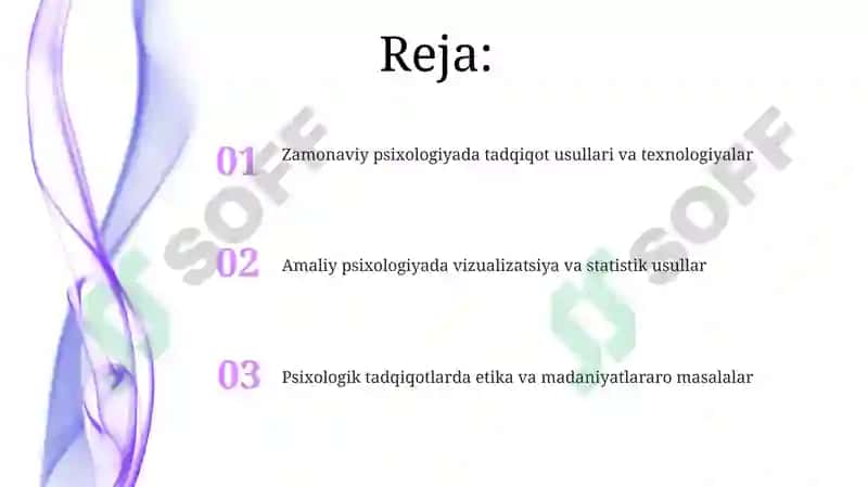 Zamonaviy Psixologiyada Tadqiqot Usullari 2