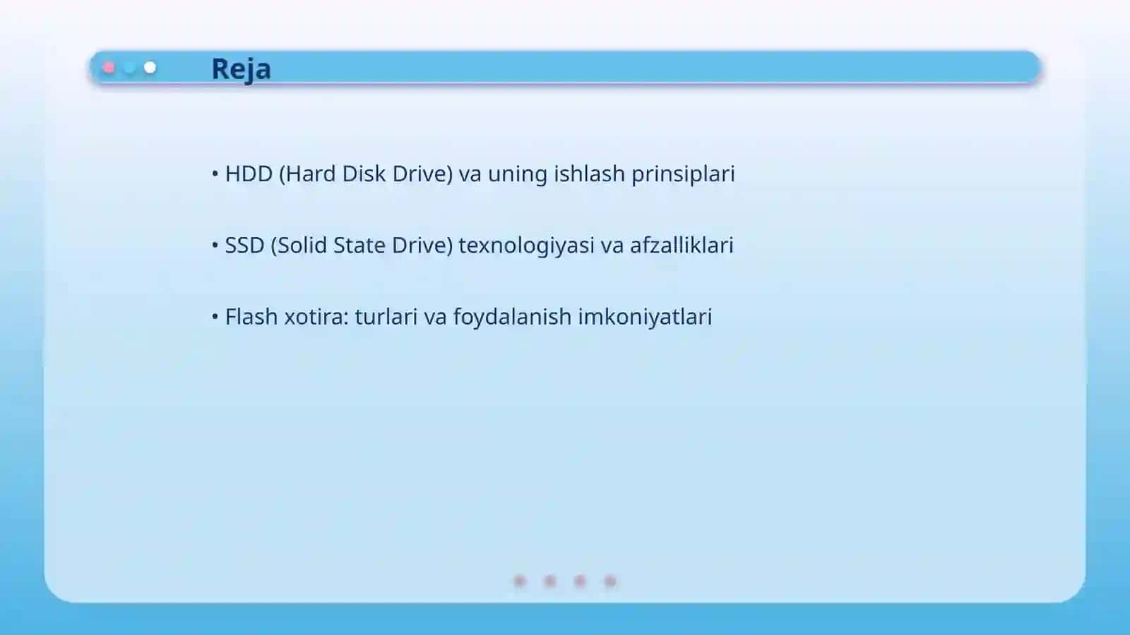 Ma'lumotlarni saqlash qurilmalari 2