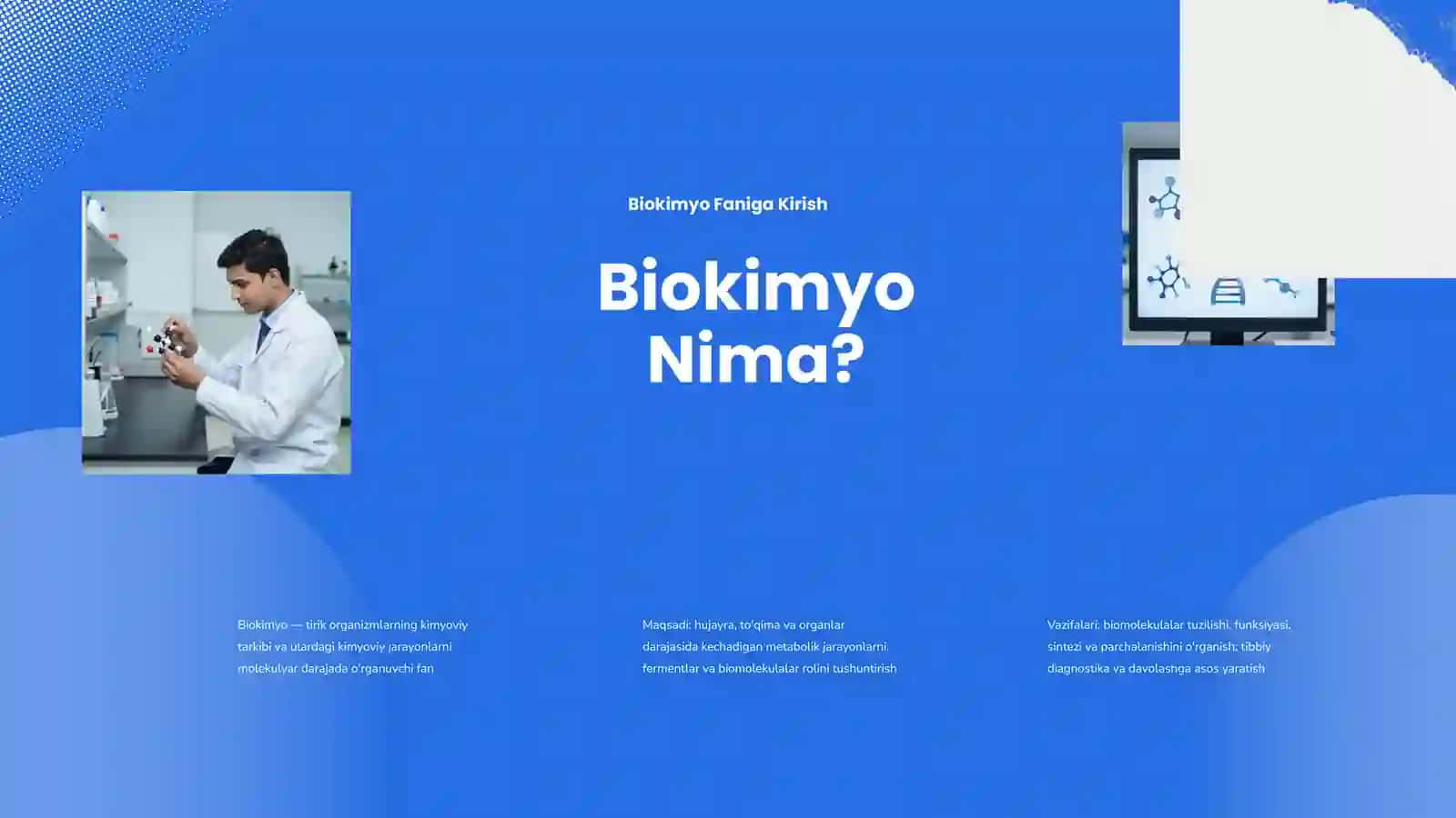 Biokimyo Faniga Kirish 2