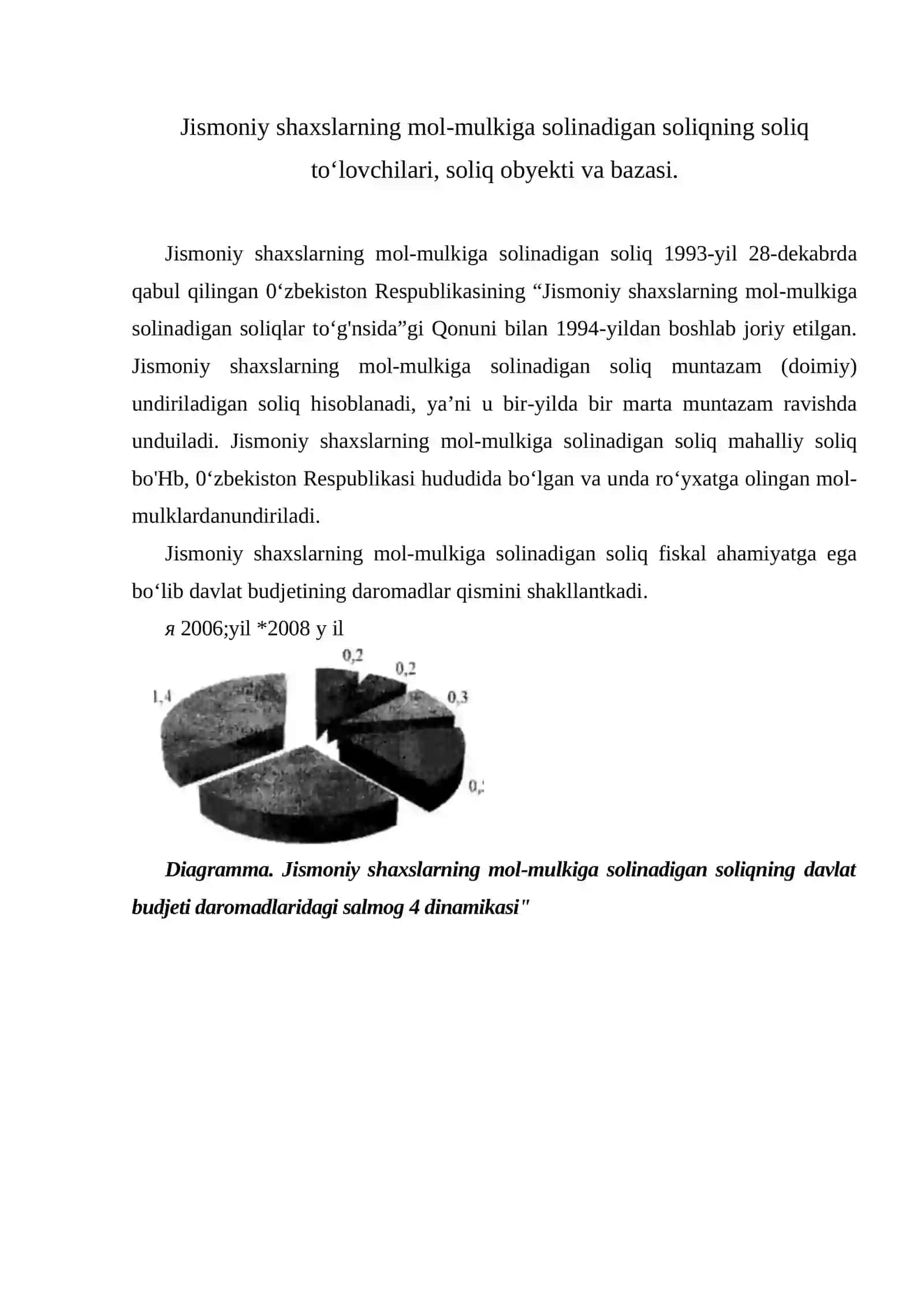 Jismoniy shaxslarning egalik huquqidan kelib chiqadigan soliq majburiyatlari 2